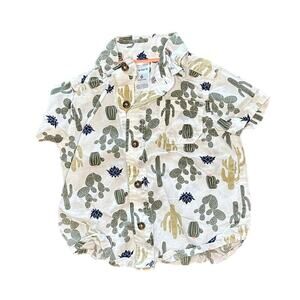 6M Baby Cactus Button-Up Top